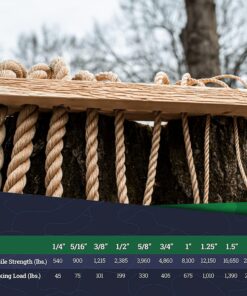 SGT KNOTS Twisted ProManila Rope - UnManila, Twisted 3 Strand Outdoor Rope, Lightweight Synthetic Rope for DIY Projects, Marine, Commercial (1/4" x 100ft) 1/4 inch x 100 ft 13 71qHmENsK0L