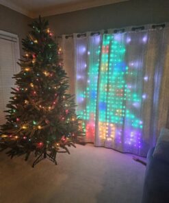 Govee Curtain Lights, WiFi Smart Christmas Lights LED, Color Changing Window Lights, Dynamic DIY Curtain String Lights for Bedroom Wall, Outdoor IP65 Waterproof, 5 x 6.6ft, 520 RGBIC LEDs 26 71qIAe5aJVL