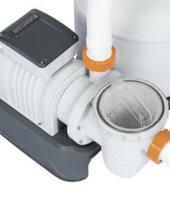 Bestway 58500E Flowclear 2200 Gallon Sand Filter Pump for Above Ground 300 to 14,400 Gallon Swimming Pools with Adapter, (Sand is Sold Separately) 21 71qIZyjtMrL