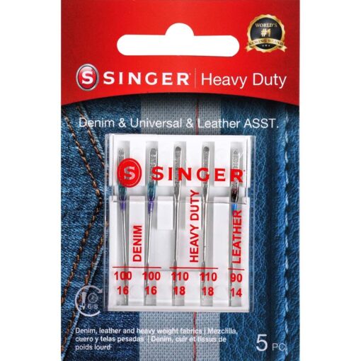 SINGER 04801 Universal Heavy Duty Sewing Machine Needles, 5-Count (Packaging May vary) 1