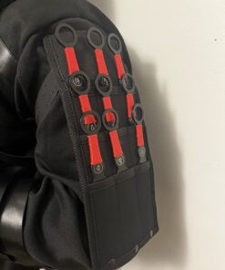 Perfect Point Throwing Knife Set – Set of 9 Throwers, Black Stainless Steel Blades w/Red Cord Wrapped Handles w/Chinese Inscription, Nylon Sheath, Well Balanced, Sport Knives – PP-060-9 22 71qJ2TT7iCL