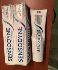 Sensodyne Extra Whitening Sensitive Teeth Whitening Toothpaste - 4 Ounces (Pack of 3) 26 71qJ5oZ6wgL