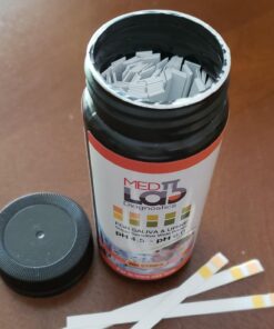 pH Test Strips 4.5 to 9.0 (200 ct) for Urine and Saliva Body pH Testing. Urinalysis Reagent Test Strips for Acidity and Alkalinity. Alkaline Diet Food and Acid pH Testing 43 71qJaZJg6vL