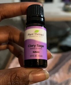 Plant Therapy Clary Sage Essential Oil 100% Pure, Undiluted, Natural Aromatherapy, Therapeutic Grade 10 mL (1/3 oz) 0.33 Fl Oz (Pack of 1) 24 71qKJrxcEJL