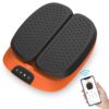 Snailax Vibration Foot Massager with Heat, App Control, Adjustable Vibration Electric Foot Massager Machine for Circulation, Plantar Fasciitis, Pain Relief, Remote Control Black and Orange 16 71qKhDebufL