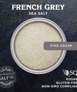 French Grey Sea Salt 5 lb. Bag Fine Grain - Sel Gris by San Francisco Salt Company 5 Pound Bag - Fine Grain 9 71qL9h8tARL 1