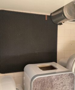 JUMBO SIZE Size Cat Litter Trapper by iPrimio - EZ Clean (Black) - 32 inches by 30 inches Exclusive Water Proof Layer and Puppy Pad Option. Patent Pending. (Sticker Label Peels Off) 32x30 - Black 51 71qLDVsZSDL