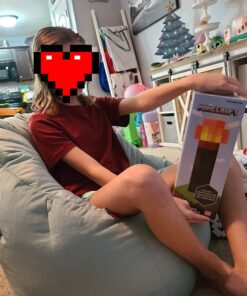 Minecraft Toys Redstone Torch 12.6 Inch LED Lamp | USB Rechargeable For Nightlight, Costume Cosplay, Roleplay 23 71qLJKJubJL