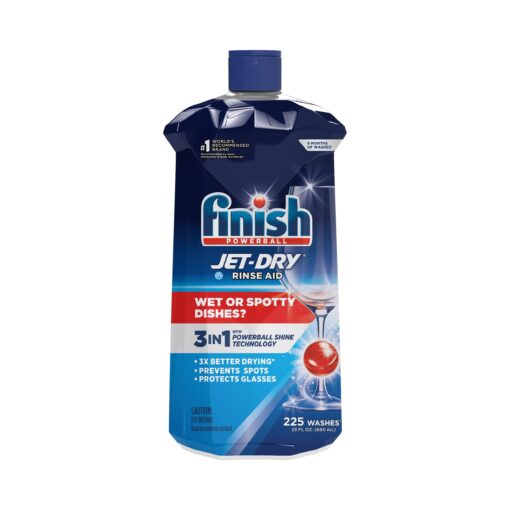 Finish Jet-Dry Liquid Rinse Aid, Dishwasher Rinse and Drying Agent, 23 fl oz, Packaging may vary Rinse Agent