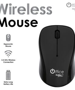 Alternative view of Gabba Goods Wireless Ergonomic Mouse with 2.4 GHz Wireless Connection, Extra Long Battery Life 2 AAA Batteries Included