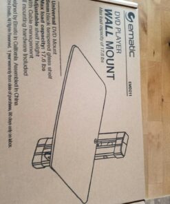 Ematic TV Wall Mount Kit with Cable Organization for DVD Players, DVRs and Console Gaming Systems (EMD211),Black,12.60 x 9.10 x 15.00 Ematic TV Wall Mount Kit 32 71qM5GQRcL