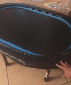 Stamina Fitness Trampoline - Exercise Trampoline with Smart Workout App - Indoor Trampoline Fitness Rebounder 45-Black/Blue One Size 24 71qMASJRN4L