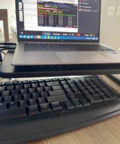 Monitor Stand Riser, Monitor Riser, Laptop Stand for Desk, Laptop Riser, Desk Organizer for Monitor, Laptop Shelf w/Vented for Screen, Computer Stand for Laptop, PC, Printer, for Home & Office Black 53 71qMUfK2bVL