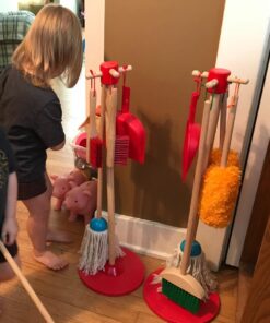 Melissa & Doug Dust! Sweep! Mop! 6-Piece Pretend Play Cleaning Set - Broom, Duster, Kid-Sized Cleaning Toys For Boys and For Girls 59 71qN8eh5jXL