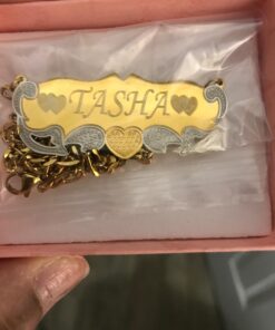 ProLuckis Handmade Personalized Name Jewelry Necklace 18k Gold Plated-Custom Made Any Name Style 3 16 71qNv9ucSeL