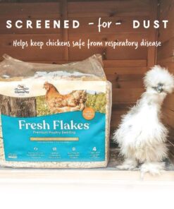 Manna Pro Fresh Flakes | Chicken Coop Bedding | Pine Shavings for Chicken Bedding | 4 Cubic Feet - 1 Count (Pack of 1) 16 71qOua5MT5L