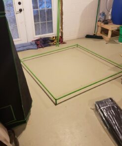 VIVOSUN S558 5x5 Grow Tent, 60"x60"x80" High Reflective Mylar with Observation Window and Floor Tray for Hydroponics Indoor Plant for VSF6450 60"x60"x80" Black 61 71qPyVSn4gL