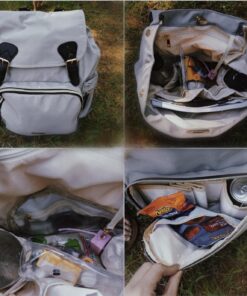 VS VOGSHOW Diaper Bag Backpack, Multifunction Stylish Travel Baby Bag Backpack with Crossbody Strap, Maternity Nappy Bag Gray 78 71qPym6xUTL