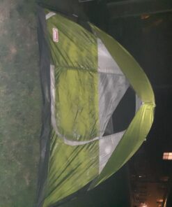 Coleman Sundome Camping Tent, 2/3/4/6 Person Dome Tent with Snag-Free Poles for Easy Setup in Under 10 Mins, Included Rainfly Blocks Wind & Rain, Tent for Camping, Festivals, Backyard, Sleepovers Palm Green 4 Person 32 71qQWnejhnL