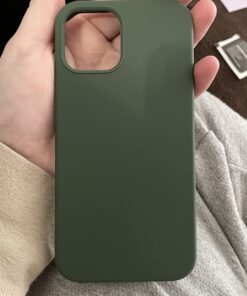 JTWIE [5 in 1 for iPhone 12 Phone Case/iPhone 12 Pro Phone Case with Screen Protector and Camera Lens Protector, Liquid Silicone Phone Case for iPhone 12 Pro (Alpine Green)… Alpine Green 34 71qQZl3BJL