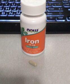 NOW Supplements, Iron 18 mg, Non-Constipating*, Essential Mineral, 120 Veg Capsules 25 71qQerhcB7L