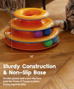 Catstages Tower of Tracks Interactive 3-Tier Cat Toy 23 71qRdDg30GL