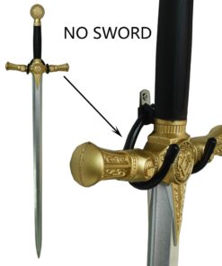 YYST MINI Adjustable Sword , Wall Hook Display Hanger Wall Mount for Sword ,Dagger ,Axe,KeyBlade, etc-4/PK- No Sword-Vertical Display 29 71qRvQtywBL