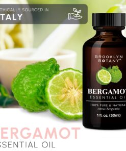 Brooklyn Botany Bergamot Essential Oil – 100% Pure and Natural – Therapeutic Grade Essential Oil with Dropper - Bergamot Oil for Aromatherapy and Diffuser - 1 Fl. OZ 1.00 Fl Oz (Pack of 1) 14 71qTSRei1L