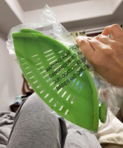 Kitchen Gizmo Snap 'N Strain Strainer, Clip On Silicone Colander, Fits all Pots and Bowls - Lime Green 53 71qTXInniQL