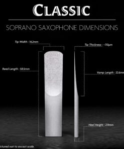 Légère Reeds Premium Synthetic Woodwind Reed, Soprano Saxophone, Classic, Strength 3.00 (SS3.00) 7 71qTtY3mWNL