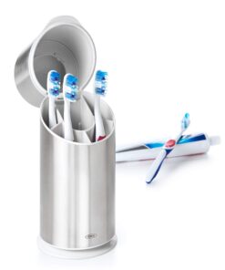 OXO Good Grips Stainless Steel Toothbrush Organizer 9.75 Inch 29 71qUWJbhulL