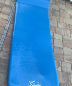TRC Recreation Sunsation 1.75 Inch Thick Foam Lounger Water Floating Swimming Pool Raft with Roll Pillow for Head and Neck Support, Bahama Blue 32 71qUsKEZnFL