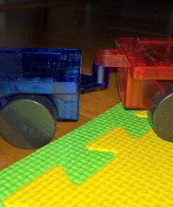 PicassoTiles 2 Piece Car Truck Construction Kit Toy Set Vehicle Educational Building Tile Magnetic Blocks Puzzle Magnets Toys with Re-Enforced Hitch and Long Bed for Girls Boys Toddler Ages 3+ PT20 47 71qVetszjdL