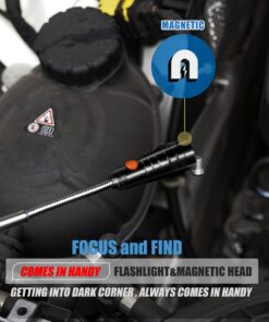 VIBELITE Extendable Magnetic Flashlight with Telescoping Magnet Pickup Tool-Cool Gadgets Gifts Idea & Christmas Stocking Stuffers for Men, Husband,Dad,Father,Mechanic,Tech,Handyman,Him Women Magnetic Tool 17 71qViy6i4UL