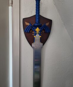Zelda Link Master Sword Twilight Princess Fantasy Sword with Plaque - Blue (Blue) 58 71qVkvcHj6L