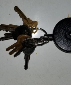KEY-BAK Original Retractable Key Holder Keychain with a Black Front, Steel Belt Clip, and Split Ring 48" Kevlar (8 oz. Load) 30 71qW2yERmhL