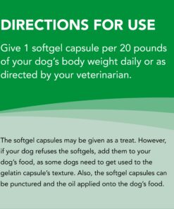 Nutramax Welactin Omega-3 Fish Oil Skin and Coat Health Supplement Liquid for Dogs - 3 Pack, 360 Total Softgels 13 71qWhYQND0L
