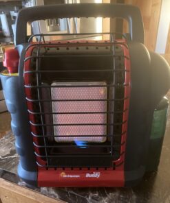 Mr. Heater F232000 MH9BX Buddy 4,000-9,000-BTU Indoor-Safe Portable Propane Radiant Heater, Red-Black 50 71qWnRp6RBL