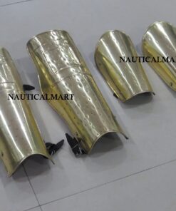 Roman Muscle Armor Set Medieval Cuirass with Spartan Helmet, Leg & Arm Guard - Halloween Gold 10 71qYF9fSxLL