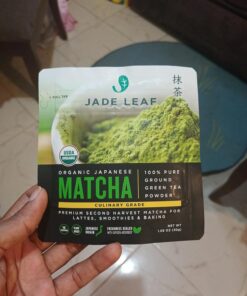 Jade Leaf Matcha Organic Green Tea Powder - Culinary Grade Premium Second Harvest - Authentic Japanese Origin (1.06 Ounce Pouch) 1.06 Ounce (Pack of 1) 38 71qYx iQ7DL