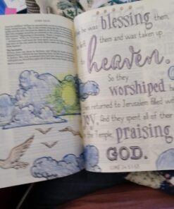 Tyndale NLT Inspire Bible (Softcover, Aquamarine): Journaling Bible with Over 400 Illustrations to Color, Coloring Bible with Creative Journal Space - Religious Gift that Inspires Connection with God Paperback 46 71qZjNds lL