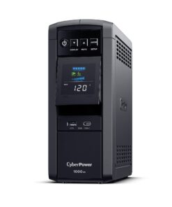 CyberPower CP1000PFCLCD PFC Sinewave UPS System, 1000VA/600W, 10 Outlets, AVR, Mini-Tower, Black 27 71qaLYZPWNL