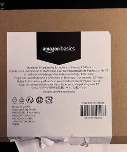 Amazon Basics Micro Cut Paper Shredder Sharpening & Lubricant Sheets, Pack of 12, White 36 71qaQG5rYRL 2