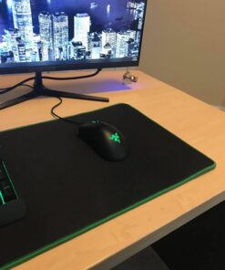 Reflex Lab Large Extended Gaming Mouse Pad Mat XXL, Stitched Edges, Waterproof, Ultra Thick 5mm, Wide & Long Mousepad 36”x12”x.20 Green Pro 36 Heavy 27 71qav5AMztL