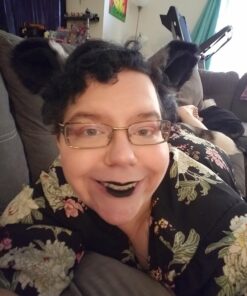 Happylifehere Cat Fox Ears Kitty Costume Halloween Cosplay Fancy Dress Black with gray Kits 23 71qb2Vxw5PL