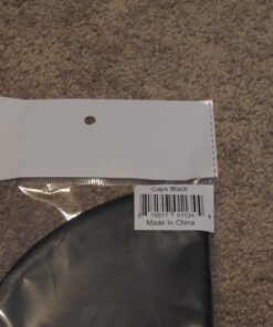 Silicone Solid Swim Cap - Waterproof, Comfortable Stretch Fit, for Men and Women, Suitable for Long Hair - for Swimming, Diving & Snorkeling - by Splaqua Jet Black 15 71qbS9d9TwL