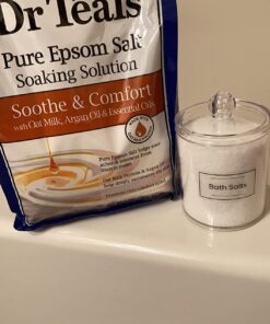 Dr Teal's Pure Epsom Salt, Soothe & Comfort with Oat Milk & Argan Oil, 3lbs (Packaging May Vary) 3 Pound (Pack of 1) 35 71qbmvhxVL