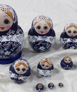 YAKELUS Russian Nesting Dolls Russian Dolls Matryoshka Doll Russian Dolls for Kids for Adults 10 Piece Set Handmade 1070 1070 (10 Piece) 16 71qcF03IYJL