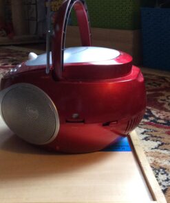 NAXA Electronics NPB-251RD Portable CD Player with AM/FM Stereo Radio Red 16 71qcKOS5GyL
