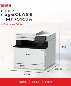 Alternative view of Canon Color imageCLASS MF751Cdw - Multifunction, Duplex, Wireless, Mobile-Ready Laser Printer with 3 Year Limited Warranty, White